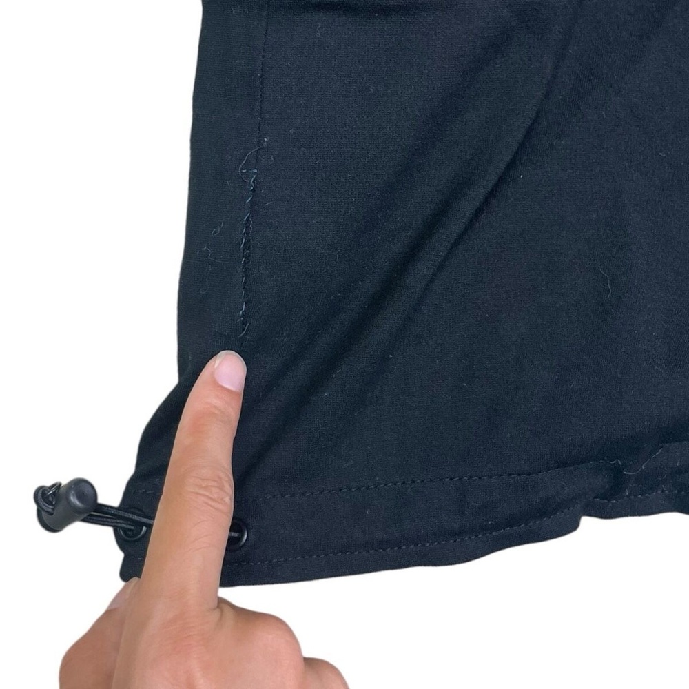 Adidas Y3 Hoodie Dress Women S Black Half Zip Up Yohji Yamamoto Y2K Pockets - Picture 12 of 12